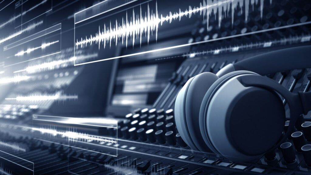 Music production outlet wallpaper